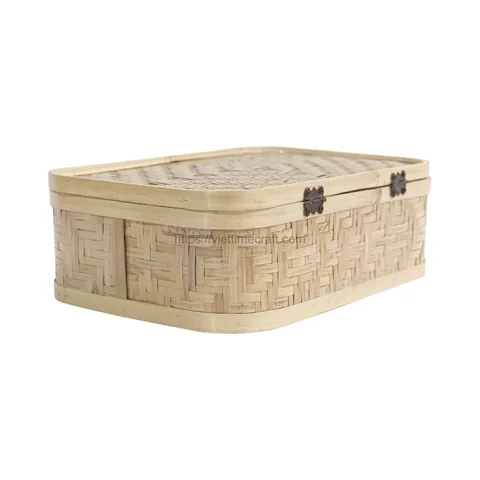 Woven Bamboo Box Container