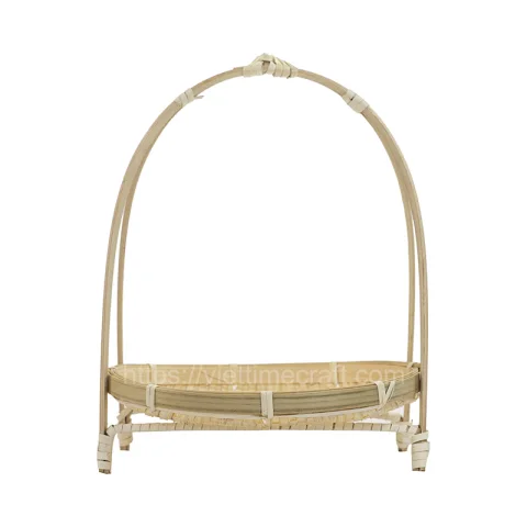 Round Bamboo Serving Tray
