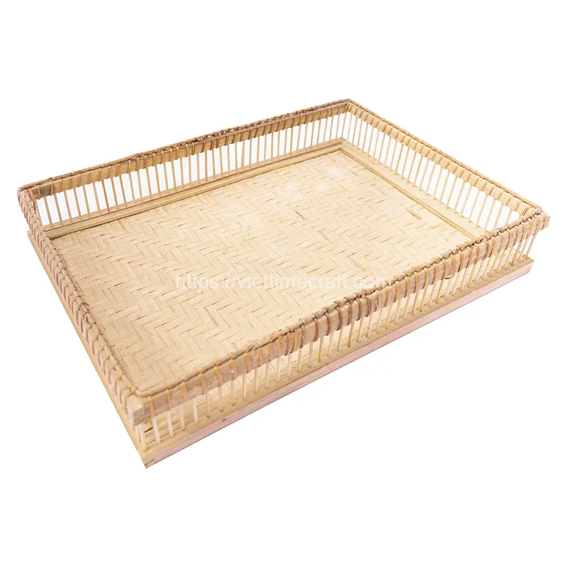 Bamboo Food Tray Breakfast Trays For Living Space – TD00366