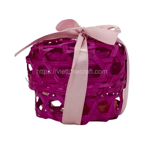 Wedding Pink Bamboo Gift Box Wholesale – TD00379