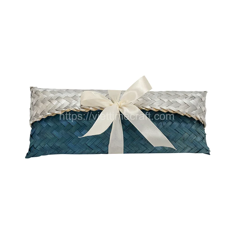 Navy Blue Rectangle Bamboo Gift Box Wholesale – TD00380