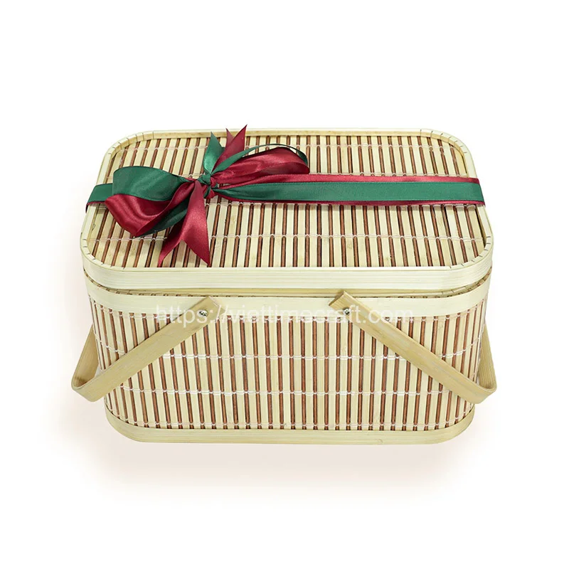 Rectangle New Year Bamboo Gift Box Wholesale – TD00389