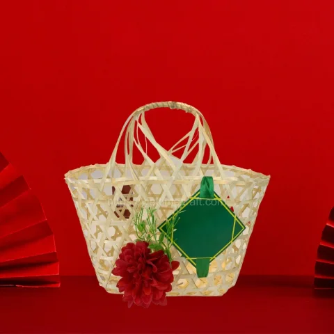 New Year Bamboo Basket