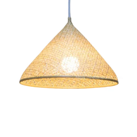 Cone Shaped Bamboo Pendant Shade