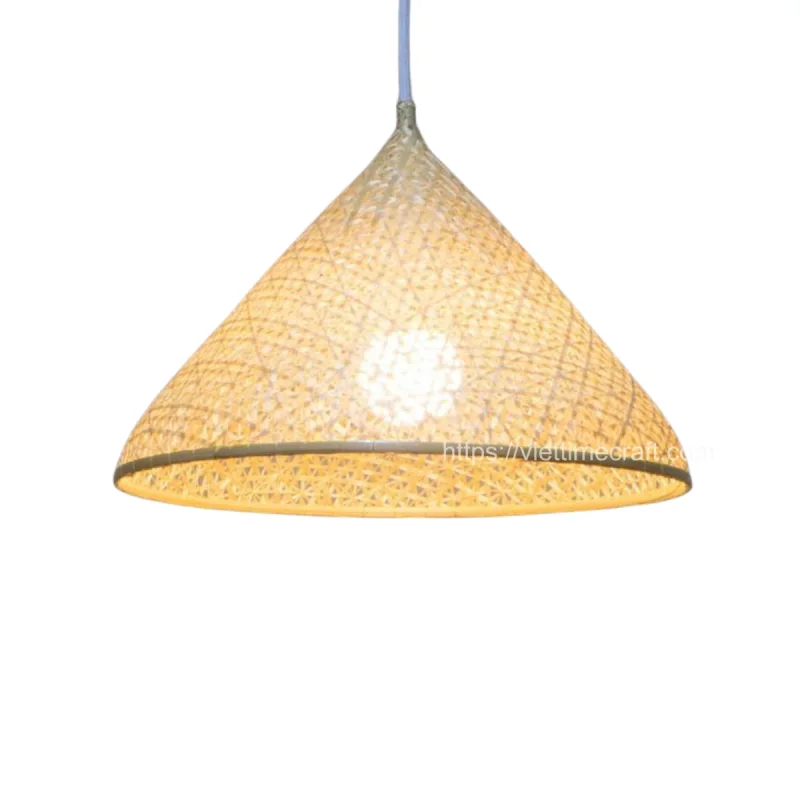 Cone Shaped Bamboo Pendant Shade