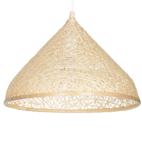 Cone Shaped Bamboo Pendant Shade
