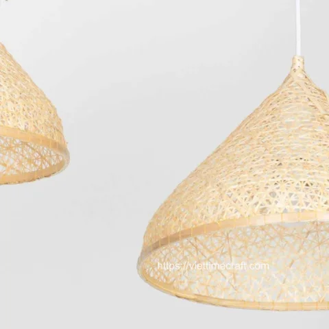 Cone Shaped Bamboo Pendant Shade