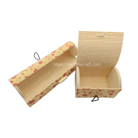 Set of 2 Floral Bamboo Gift Box Vietnam Wholesale