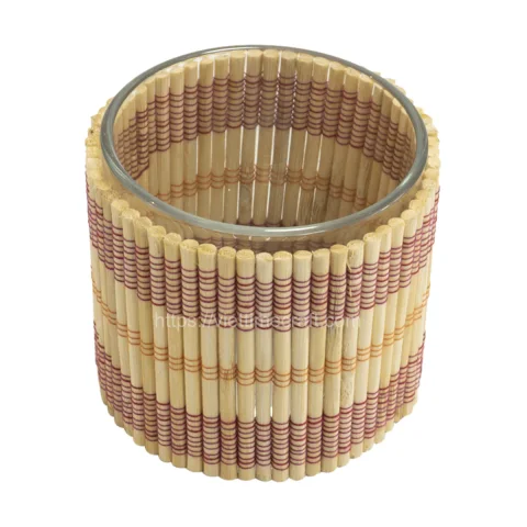 Natural Weaving Bamboo Glass Holder Wholesale