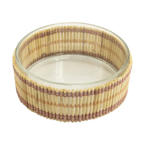 Natural Weaving Bamboo Glass Holder Wholesale