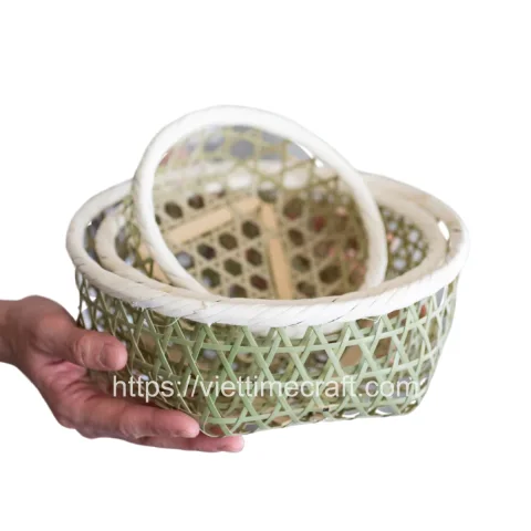 Set of 3 Bamboo Basket Wholesale
