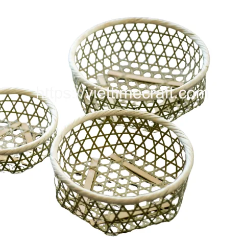 Set of 3 Bamboo Basket Wholesale