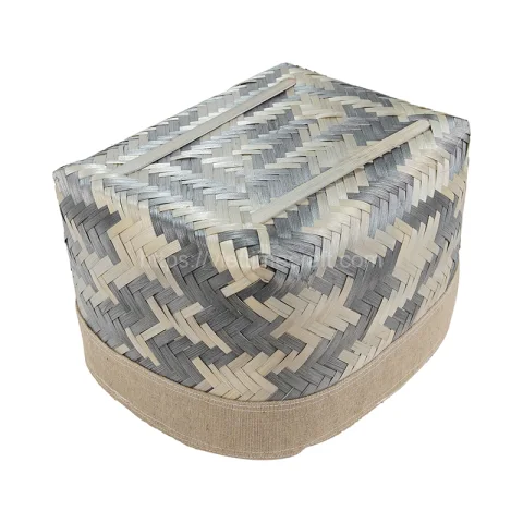 Set 2 of Bamboo Storage Basket with Handles