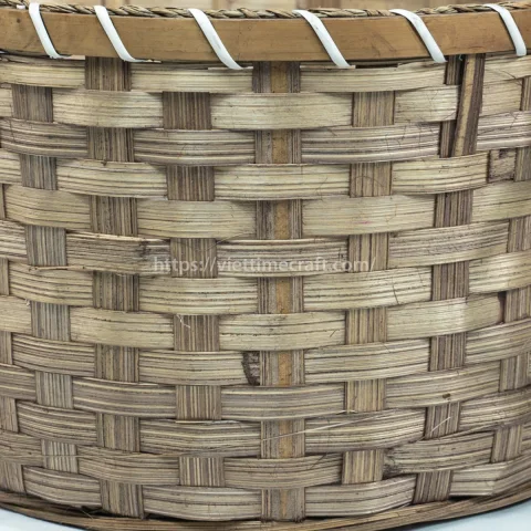 Hand Woven Weaving Bamboo Picnic Basket, Box Container