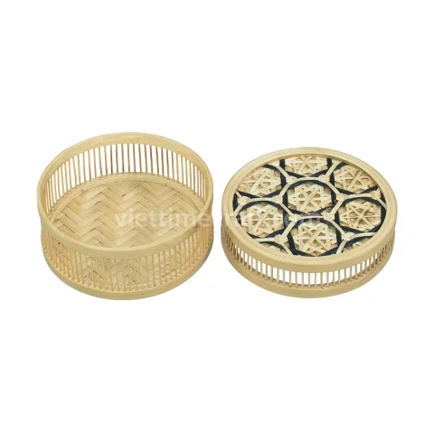 Natural Handwoven Bamboo Food Storage Box Cover Net Super Cheap