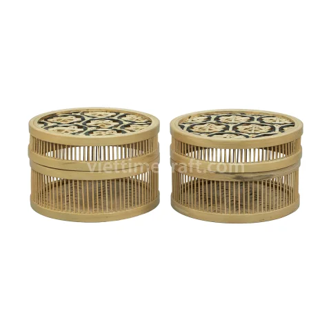 Natural Handwoven Bamboo Food Storage Box Cover Net Super Cheap