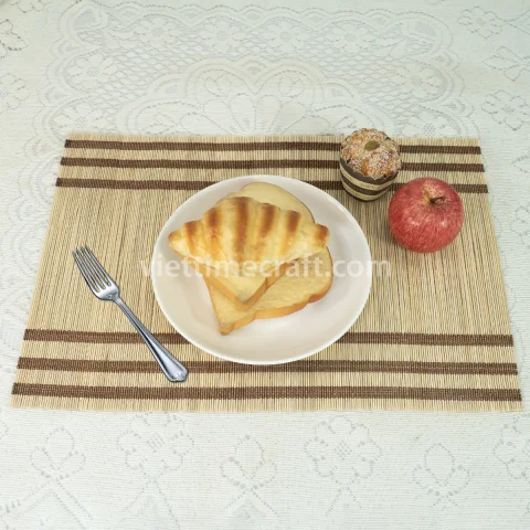 Customizable Bamboo Table Placemats Handwoven Eco-Friendly Dining Mats