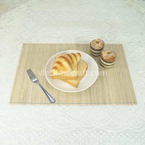 Customizable Bamboo Table Placemats Handwoven Eco-Friendly Dining Mats