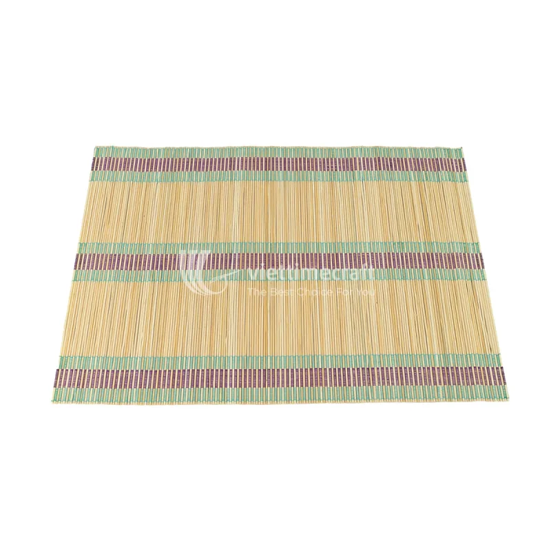 Set of Handmade Bamboo Table Placemats, Traditional Woven Mats from Viettimecraft