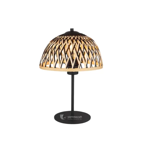 Handwoven Bamboo Table Lamp, Natural Decorative Lighting for Wholesale – TD00446
