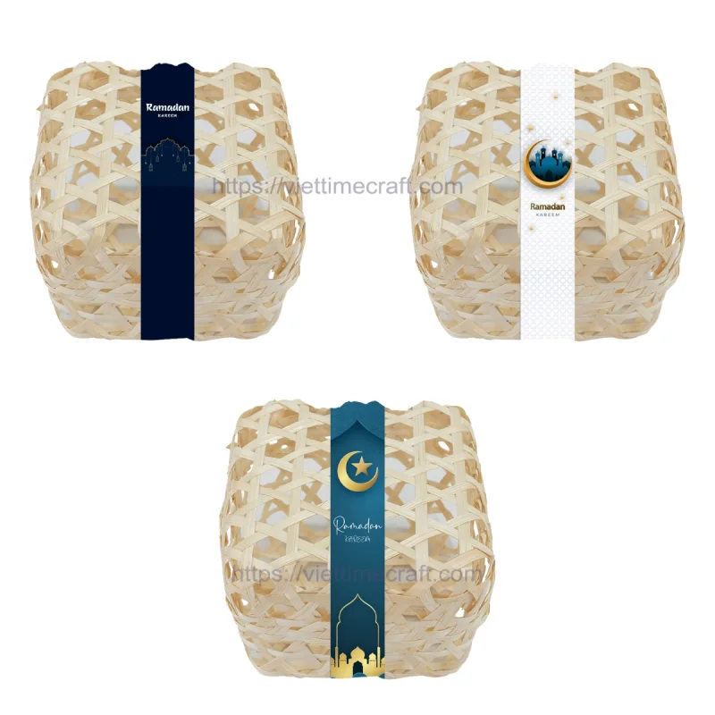Cheap Ramadan Gift Box Made From Weaving Bamboo